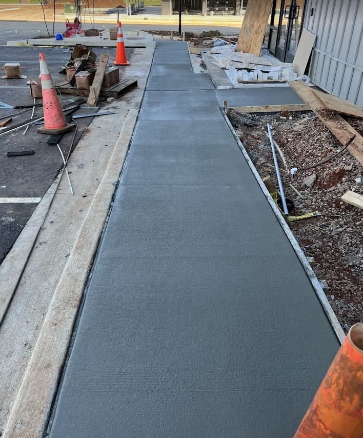 ADA-compliant commercial sidewalk in Birmingham